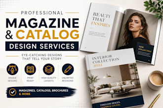 design magazine, catalog, workbook with adobe indesign