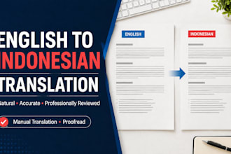 translate english to indonesian accurately and naturally