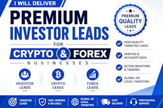 premium investor leads crypto leads forex leads email list