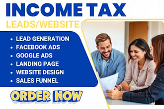 income tax leads tax preparation leads tax website finance website tax leads