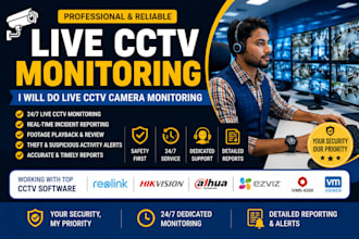 provide professional cctv camera monitoring and surveillance service