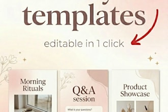 design 10 editable canva story templates for brands