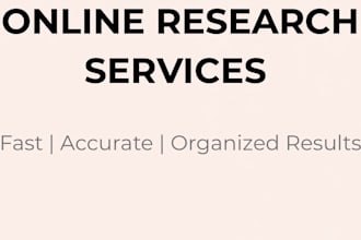 do online research and administrative support tasks