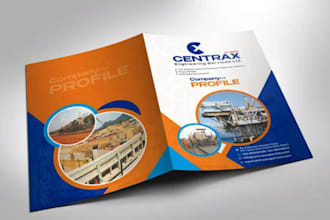 design editable business brochure, company profile booklet, annual report