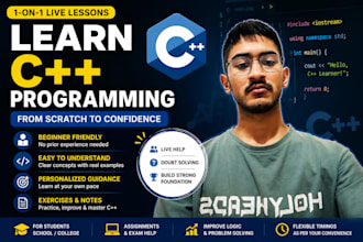 teach cpp programming to absolute beginners