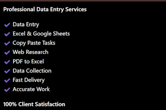 do accurate data entry