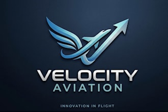 design creative aviation helicopter plane club logo