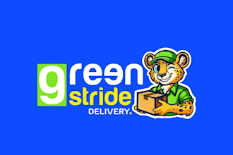 create amazing fast food delivery mascot logo