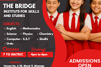 design professional educational flyers and academy posters