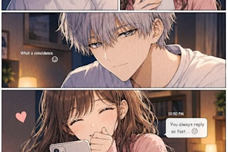 draw custom manga panels and manga pages in anime style
