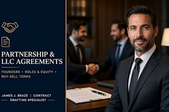 draft business partnership founder and llc operating agreements