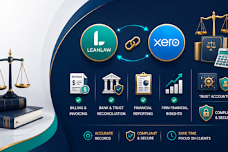manage law firm bookkeeping using leanlaw and xero