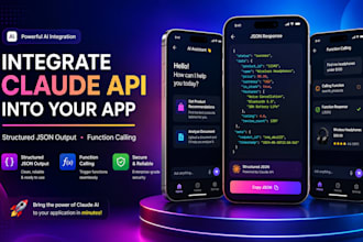 integrate claude API into your app with structured json output, function calling