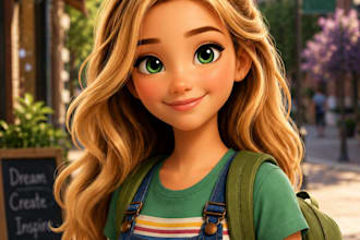 create a custom 3d pixar style ai avatar or cartoon character