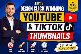 design click winning youtube and tiktok thumbnail in 24 hours