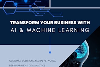 build a machine learning model or python script for your data