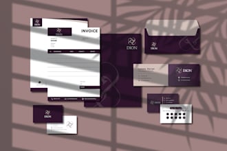 design professional corporate business card and brand stationery