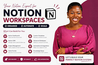 notion template design notion dashboard notion automation notion expert notion