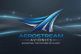 design unique airplane, aerospace, aviation company or brand logo