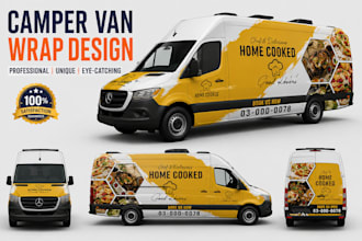 do professional camper van wrap, vehicle wrap, car wrap and truck wrap