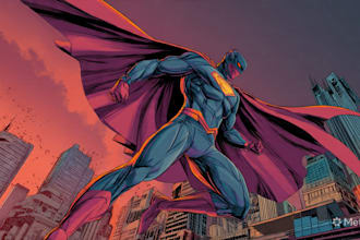 superhero character for comics