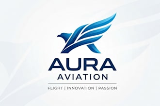 do transport logistic aviation and trucking logo