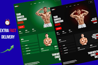 create landing page for website