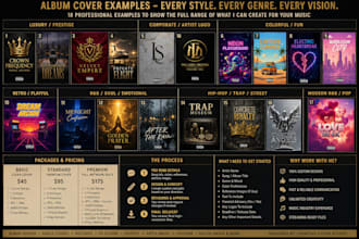 design a premium album cover