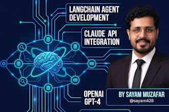 build an ai agent using python langchain or claude API