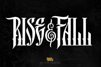 design custom rock band logo design for your band or merch