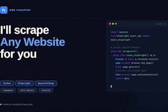 scrape any website and deliver clean structured data