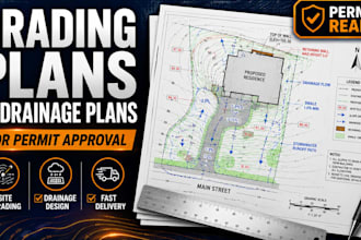 design grading plans and drainage plans for permit approval