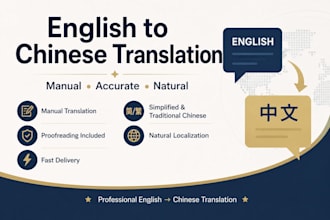 translate english into fluent, natural chinese