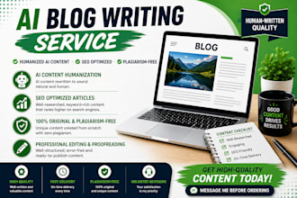 write, edit and humanize ai content for blogs and articles
