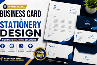 design luxury business card and corporate stationery kit