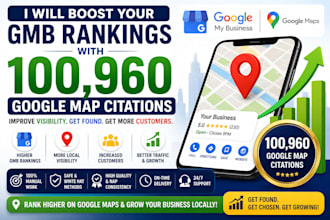 boost your gmb rankings with 100,960 google map citations