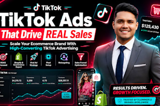 setup and manage high roas tiktok ads for shopify dropshipping sales