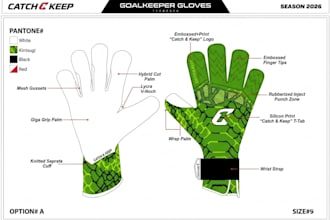 design goalkeeper gloves for sports brands and manufacturers