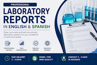 edit, proofread, and format technical and laboratory reports