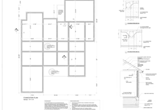 accurate detailed foundation plan for residential and commercial building design