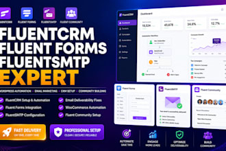 fluent SMTP fluent community fluent forms fluent CRM expert