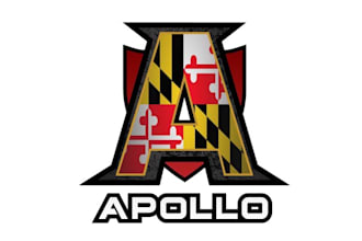 make professional wrestler logo with take over maryland