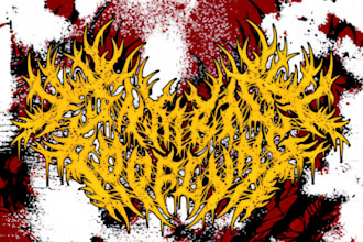 do custom death metal, deathcore, slam logo design