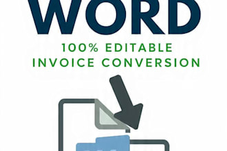 convert invoice PDF to editable word file