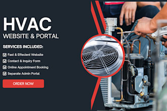 build an hvac website with appointment booking and admin panel