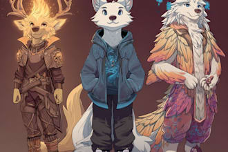 draw sfw or nsfw art of your furry oc or fanart