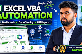 create excel vba macros, mis reports and dashboards