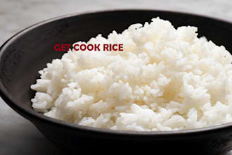 cool rice and beans with stew and meat for you