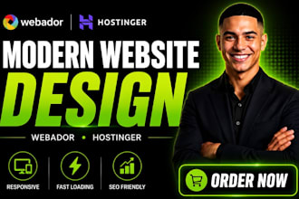 design or redesign a premium webador or hostinger website and ecommerce store