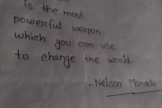 write anything with my beautiful hand writing